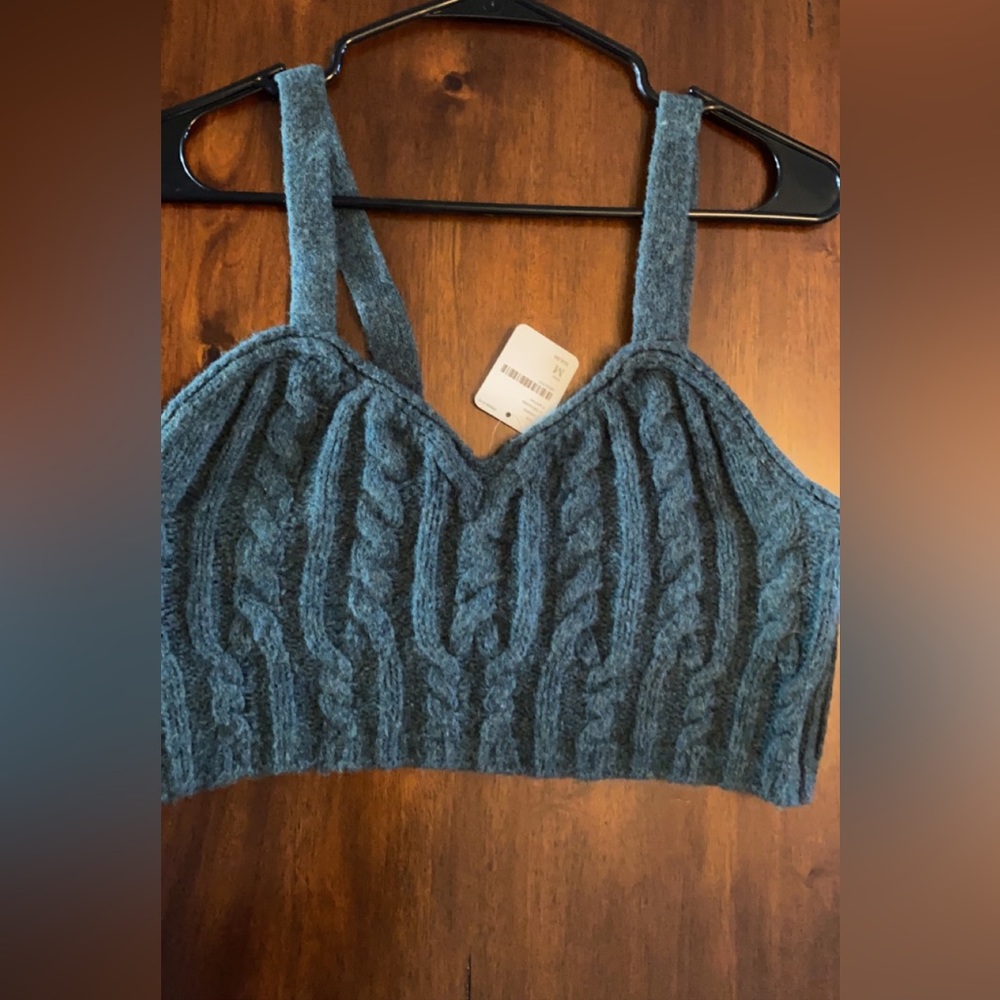 NWT Free People Cable Knit Crop - M
